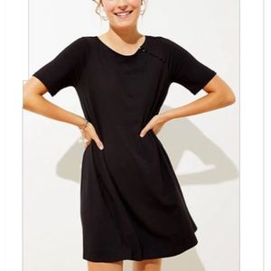 NWT Loft Covered Button Swing Dress